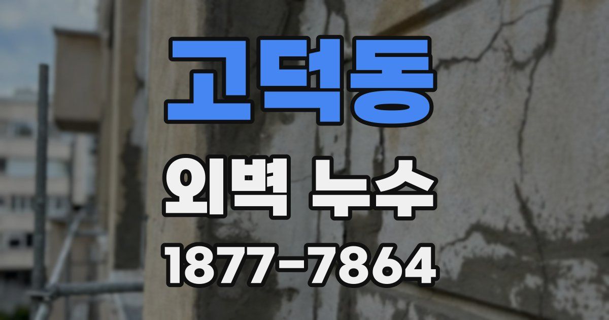 고덕동 외벽 누수