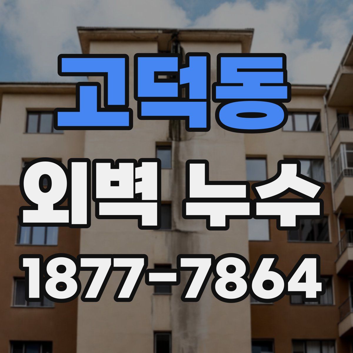 고덕동 외벽 누수