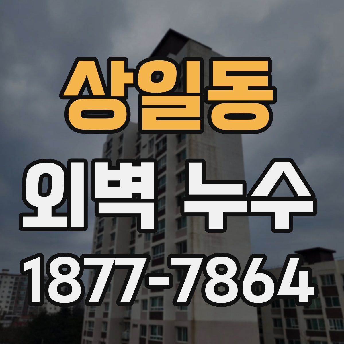 상일동 외벽 누수