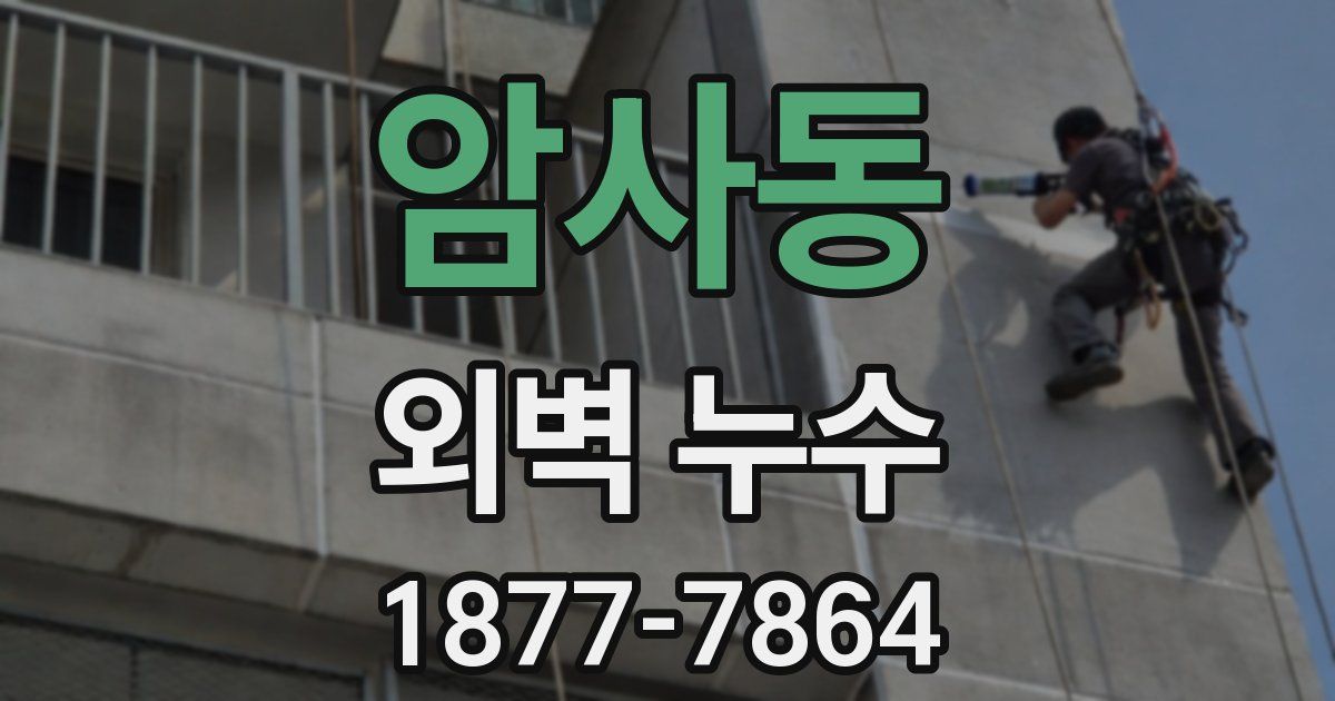 암사동 외벽 누수