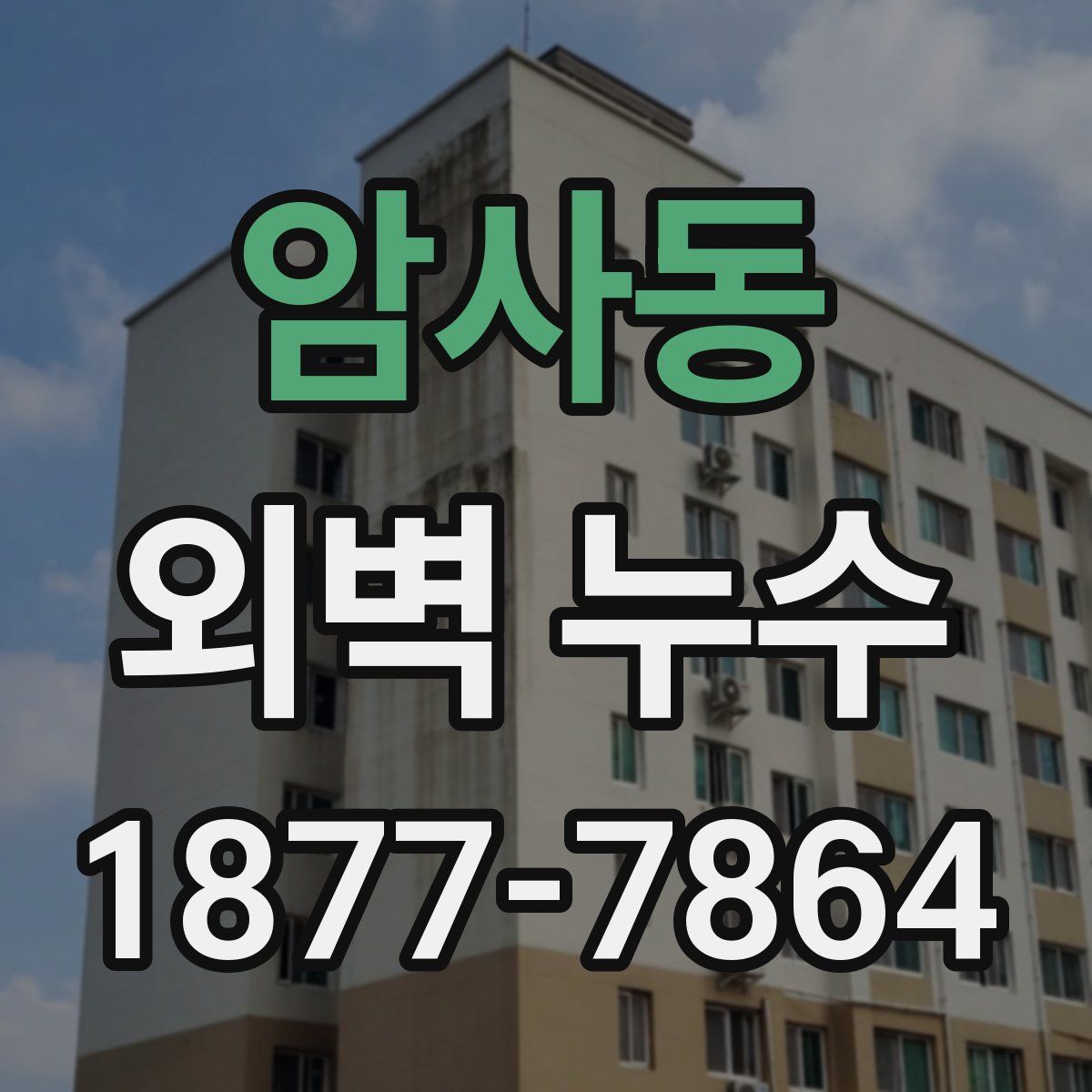 암사동 외벽 누수