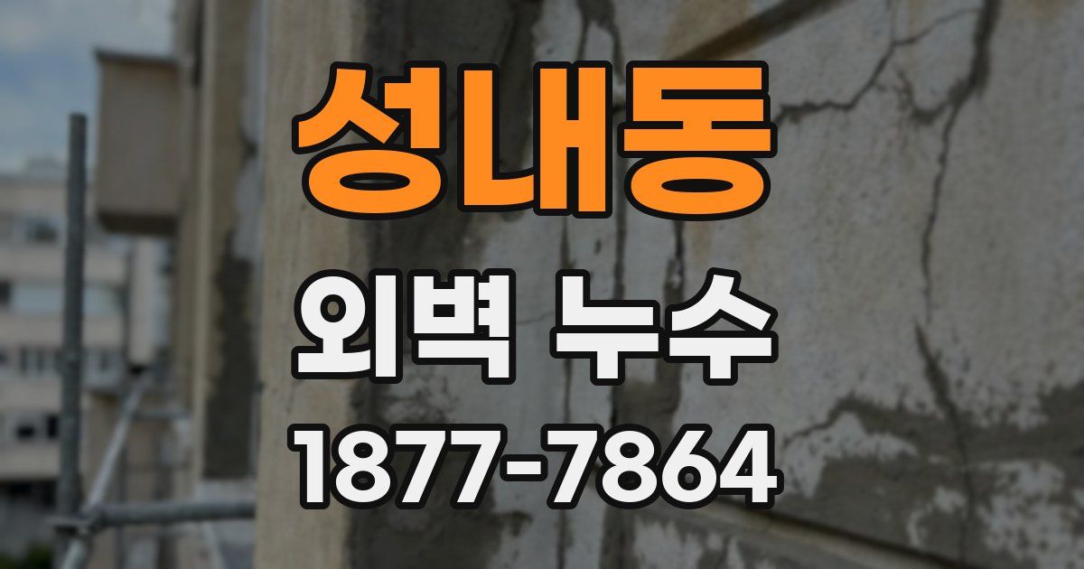 성내동 외벽 누수