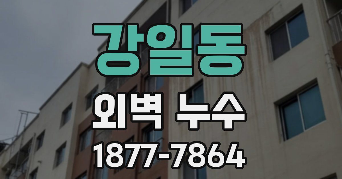 강일동 외벽 누수