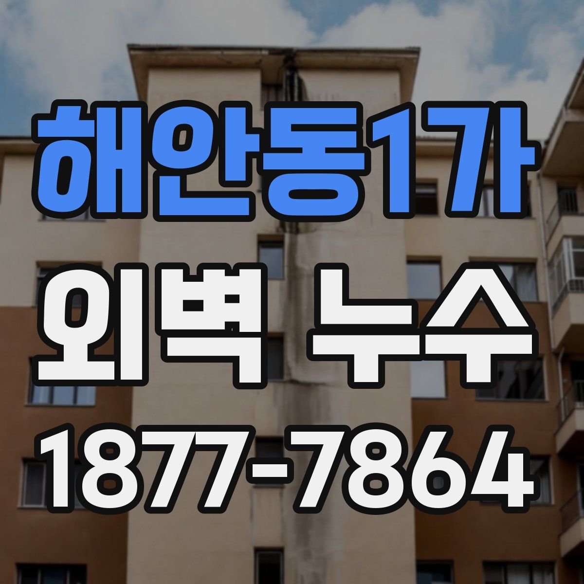 해안동1가 외벽 누수
