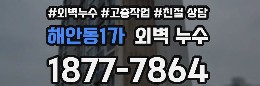 해안동1가 외벽 누수