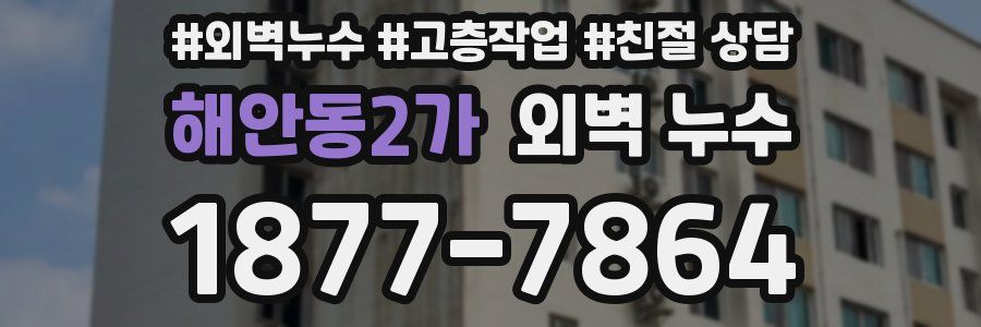 해안동2가 외벽 누수