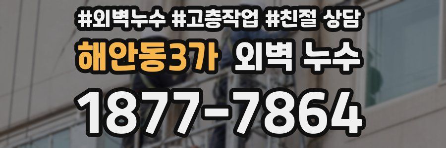 해안동3가 외벽 누수