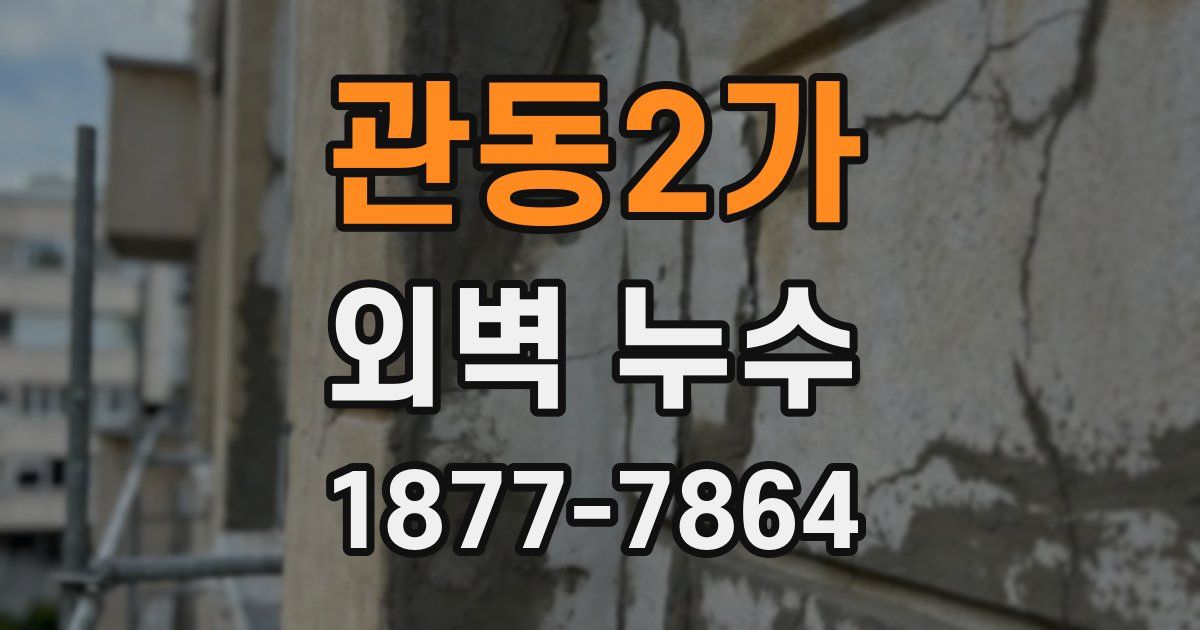 관동2가 외벽 누수