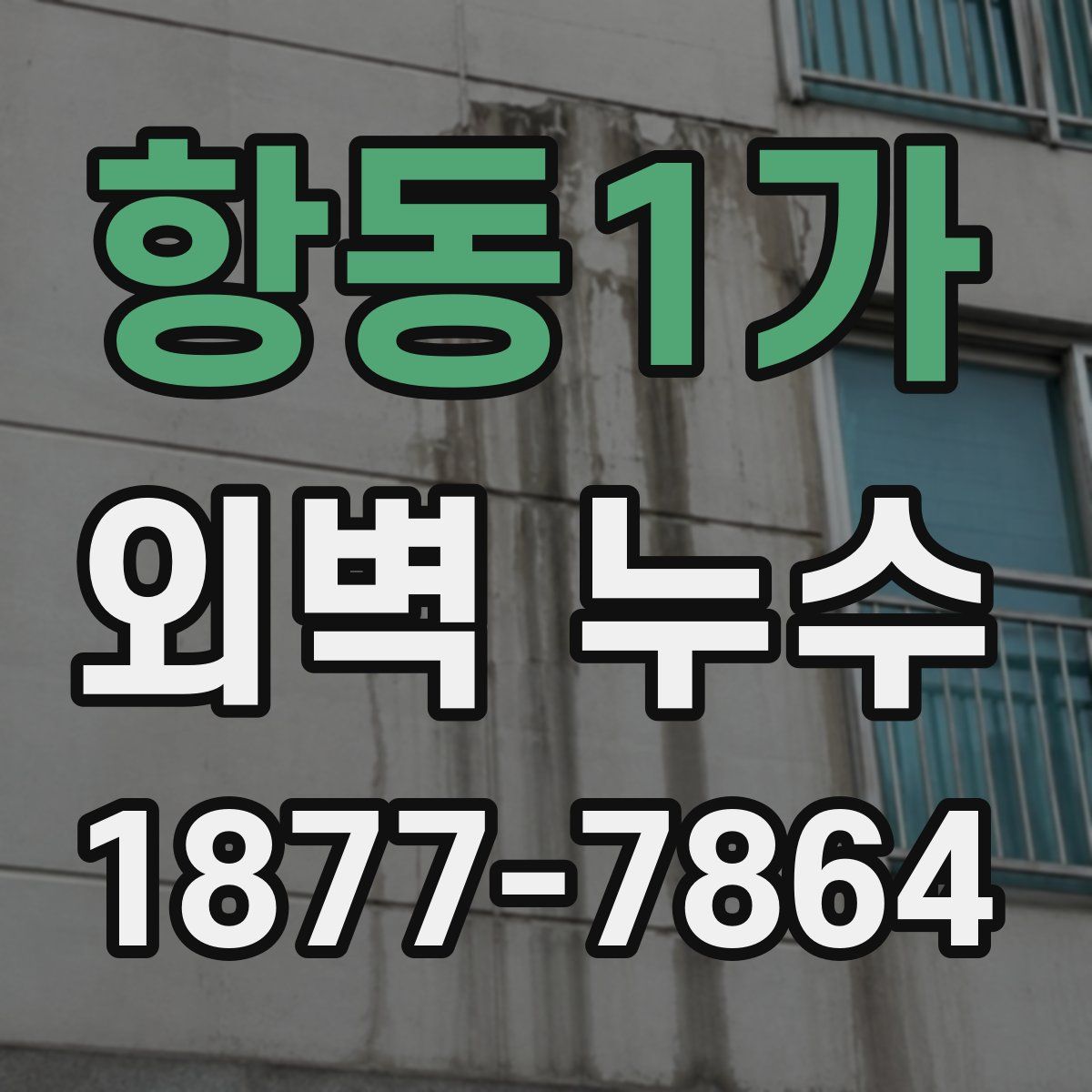 항동1가 외벽 누수