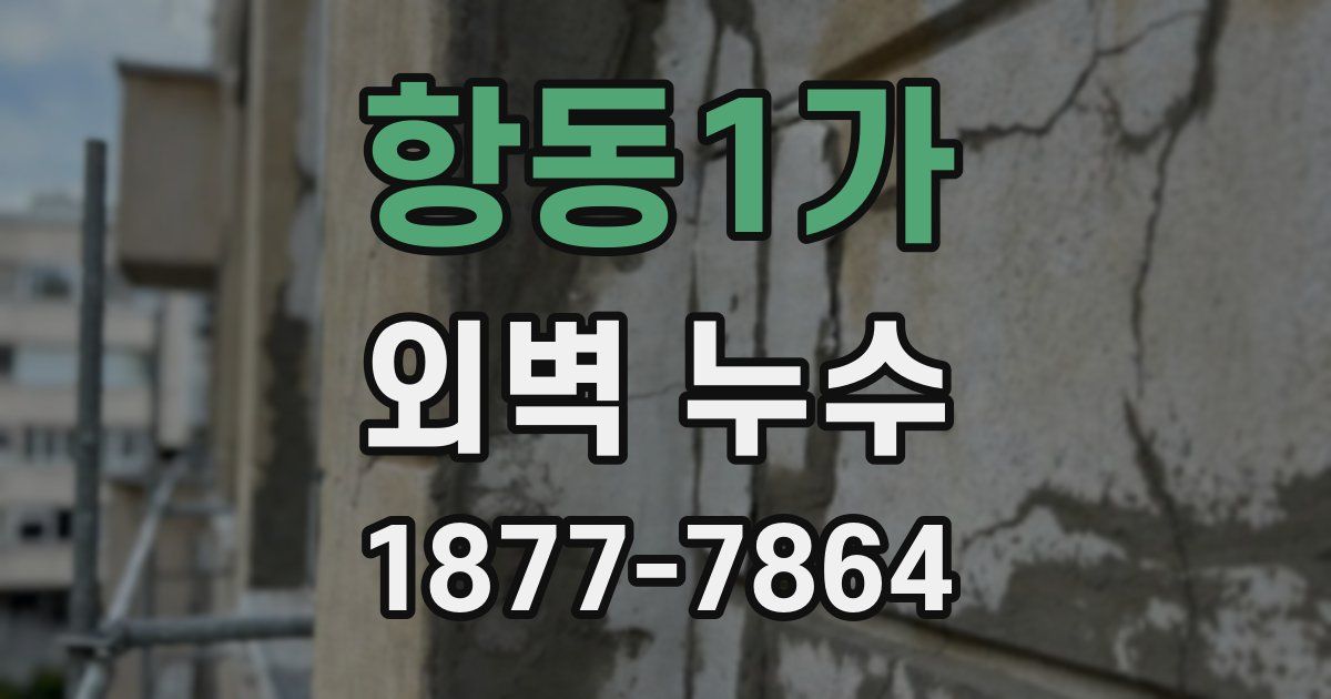 항동1가 외벽 누수