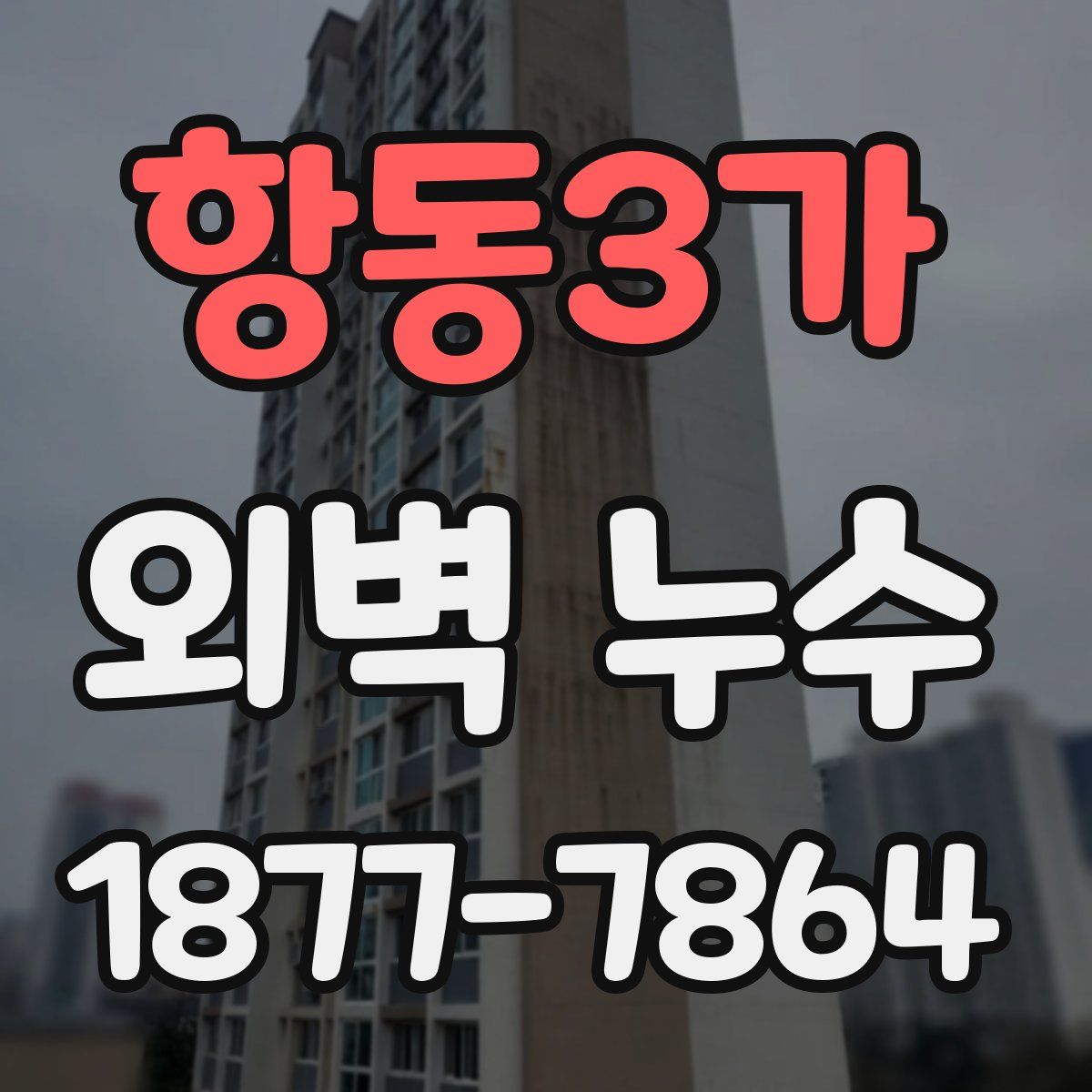 항동3가 외벽 누수