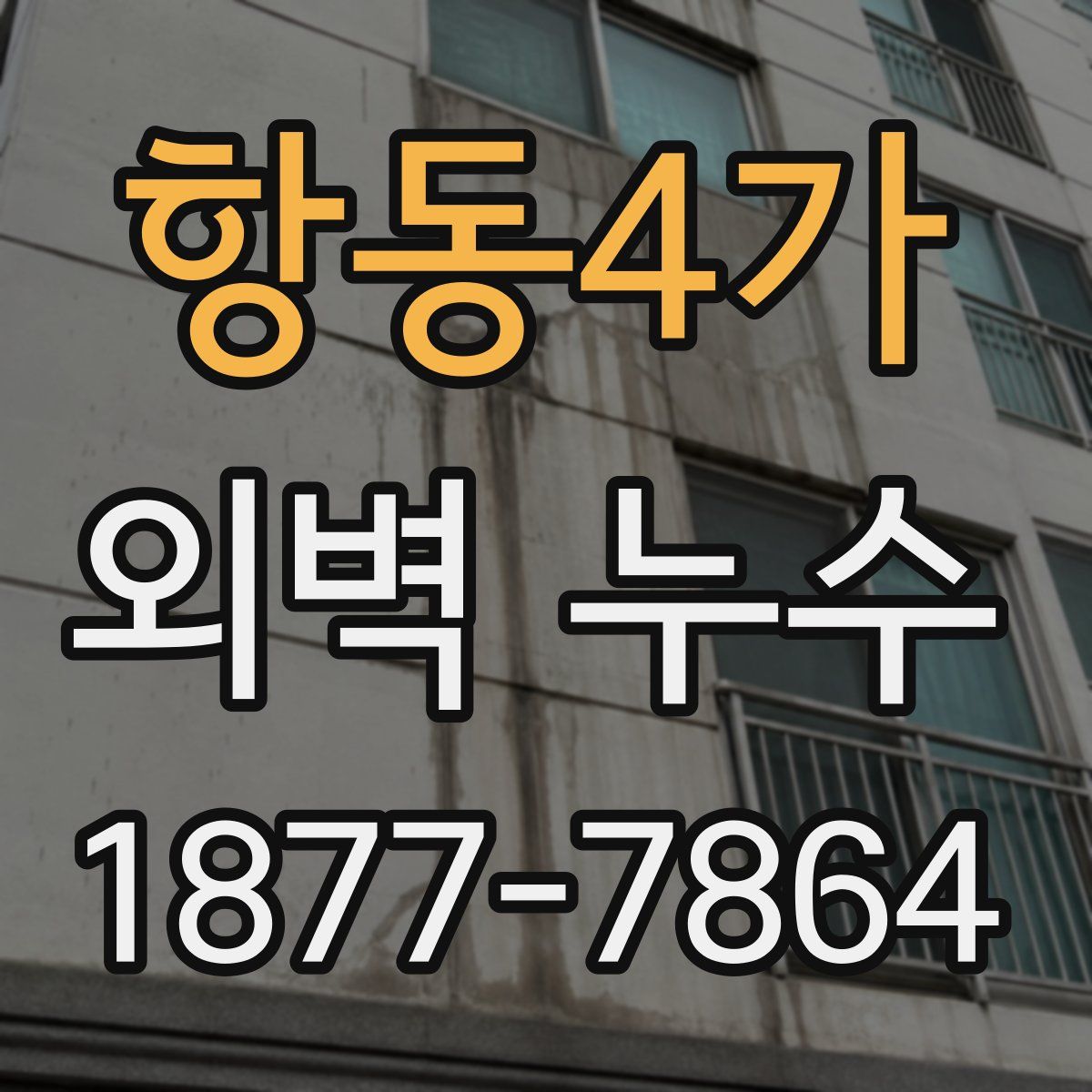 항동4가 외벽 누수