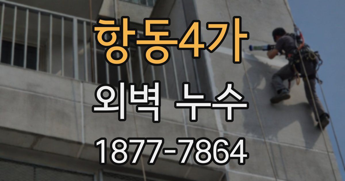 항동4가 외벽 누수