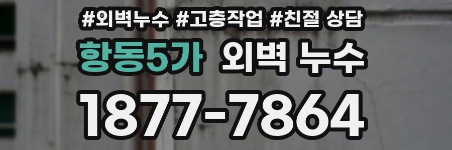항동5가 외벽 누수