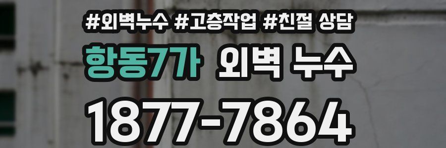 항동7가 외벽 누수