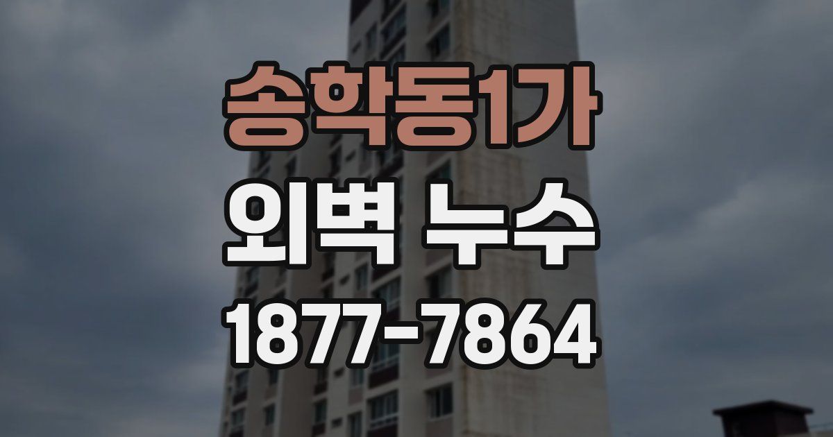송학동1가 외벽 누수