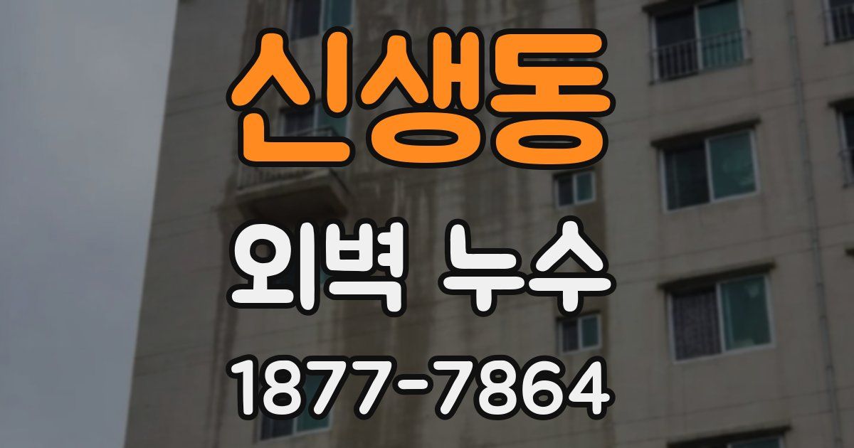 신생동 외벽 누수