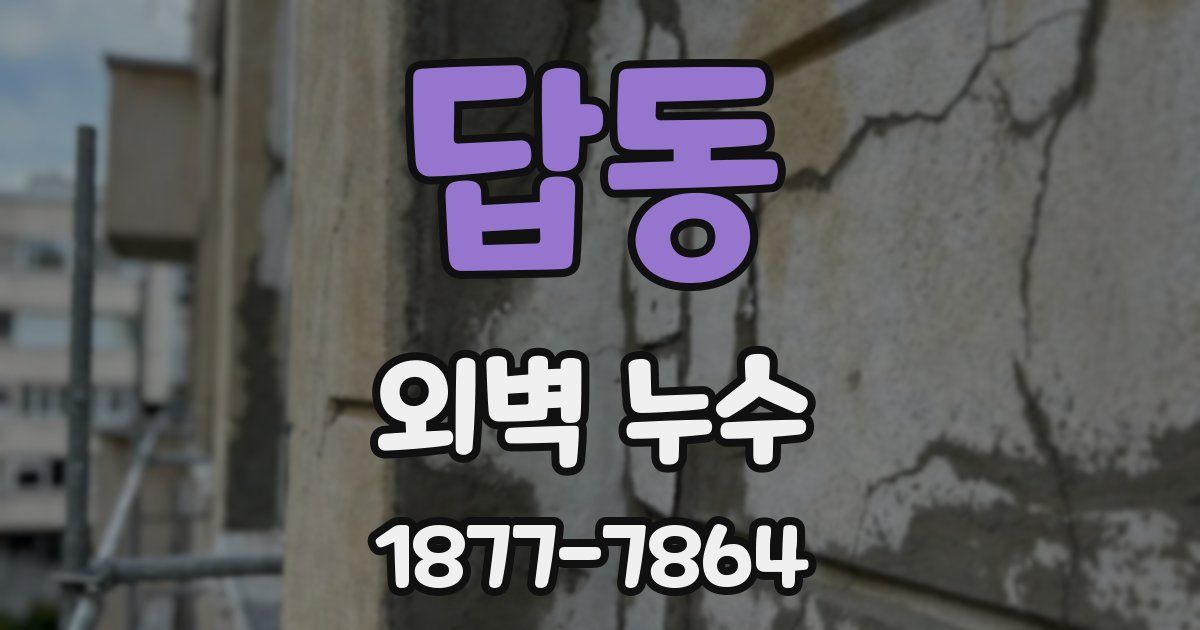 답동 외벽 누수