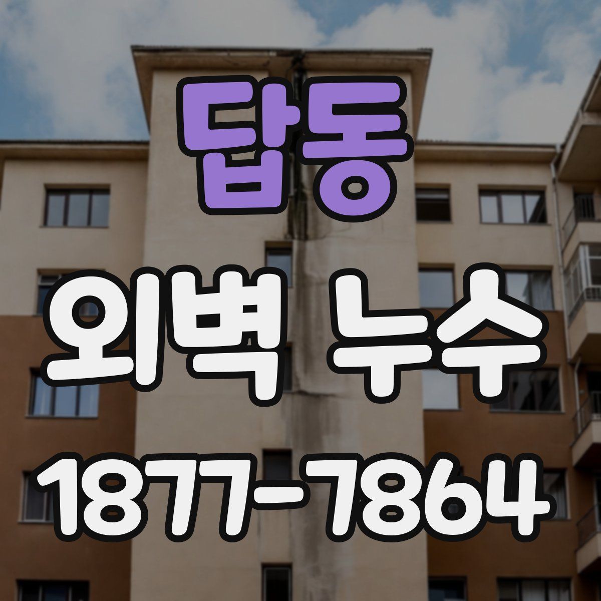 답동 외벽 누수