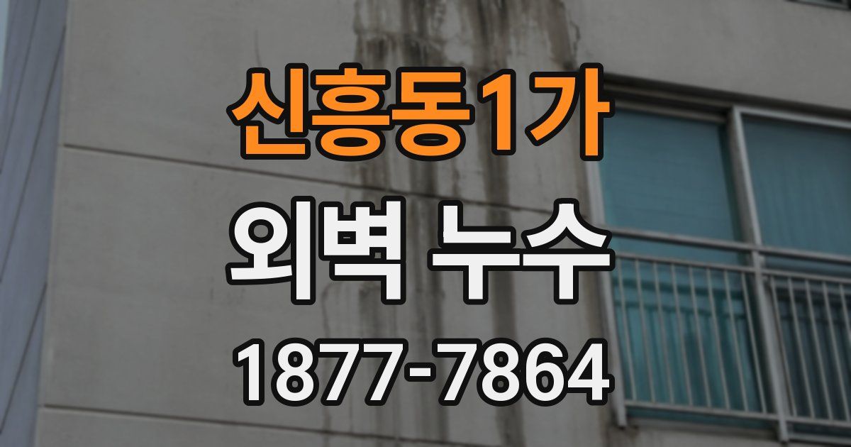 신흥동1가 외벽 누수