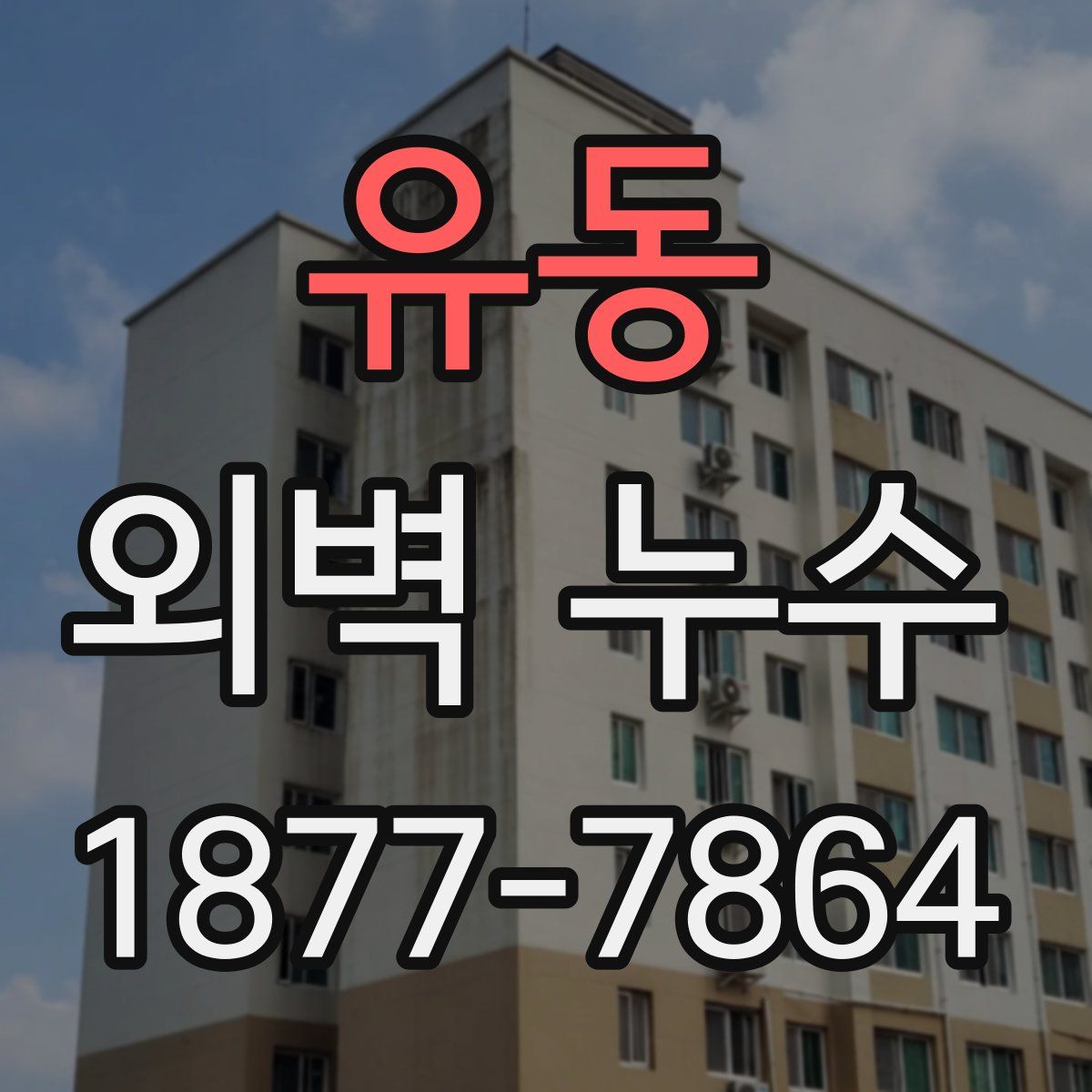 유동 외벽 누수