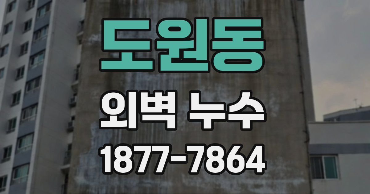 도원동 외벽 누수