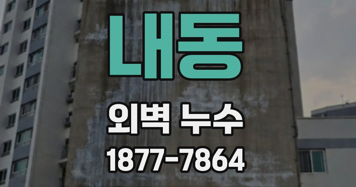 내동 외벽 누수