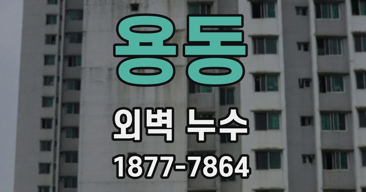 용동 외벽 누수