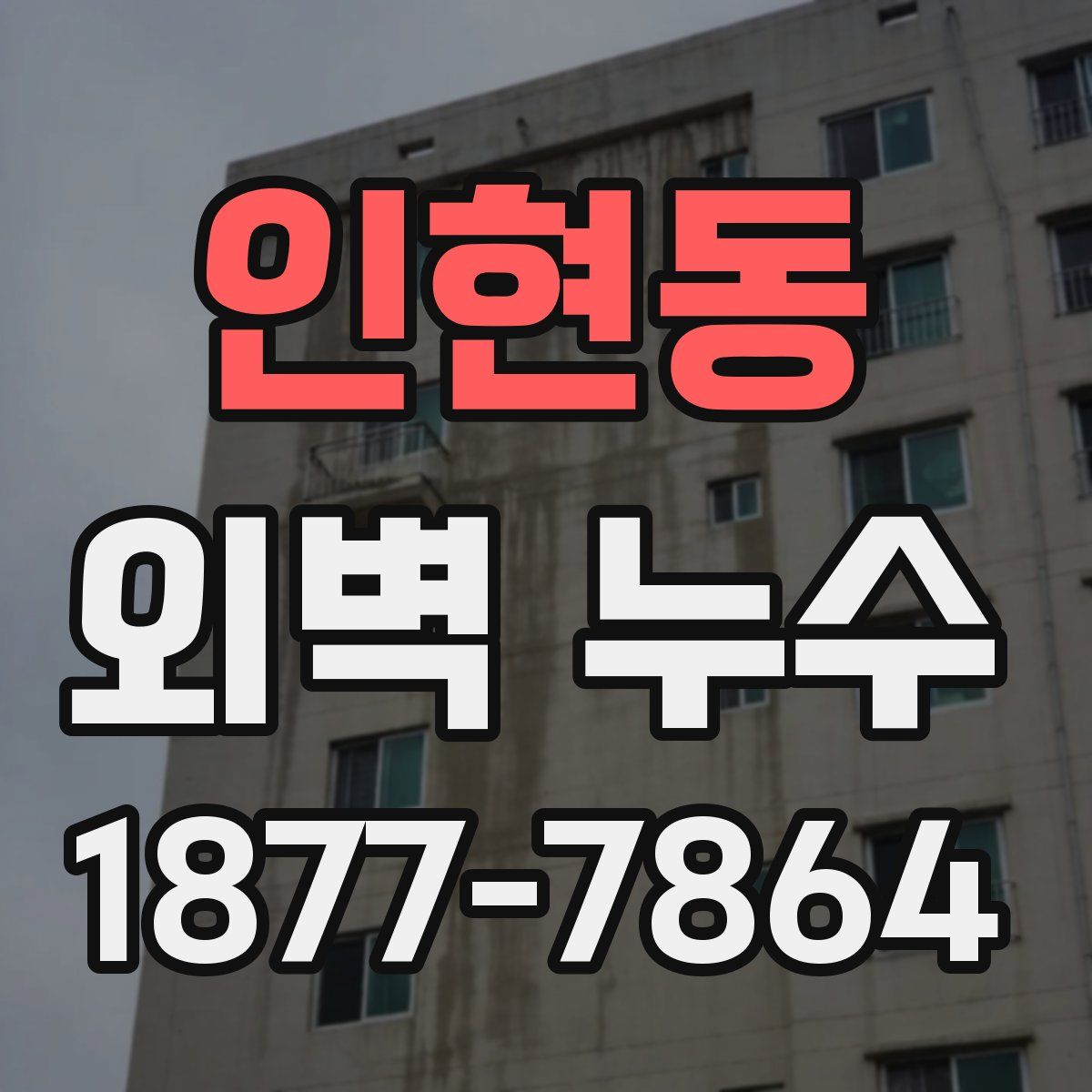 인현동 외벽 누수