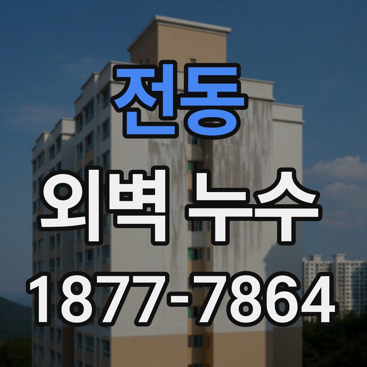 전동 외벽 누수
