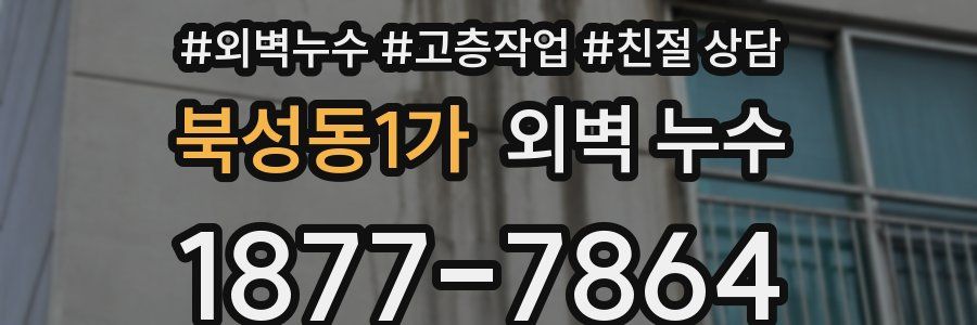 북성동1가 외벽 누수