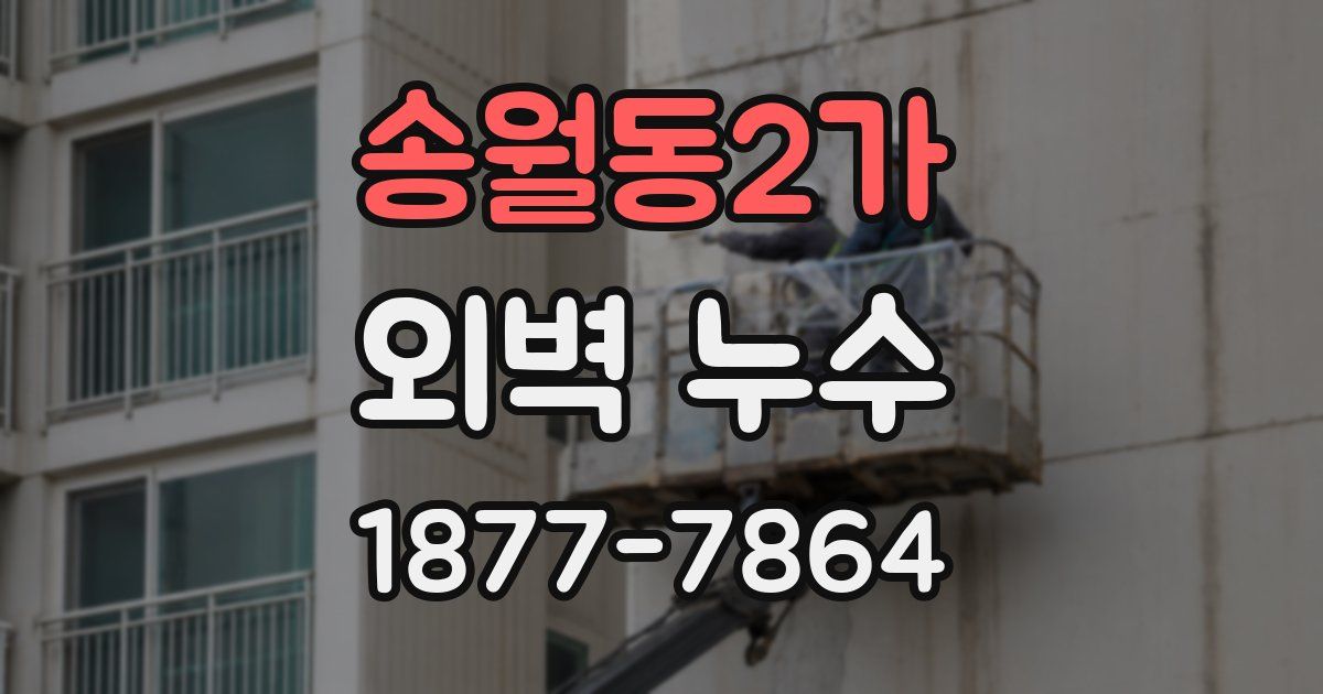 송월동2가 외벽 누수