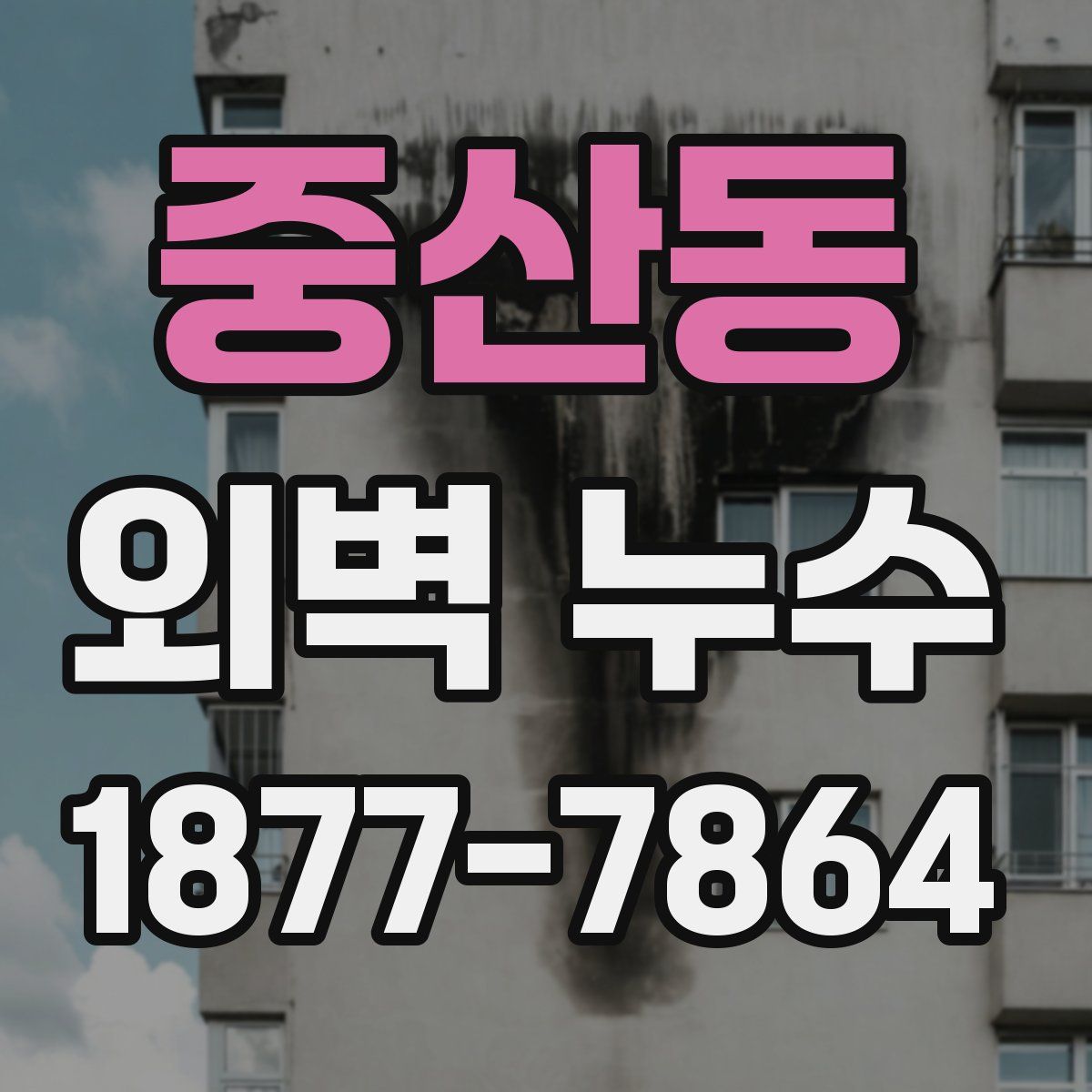 중산동 외벽 누수