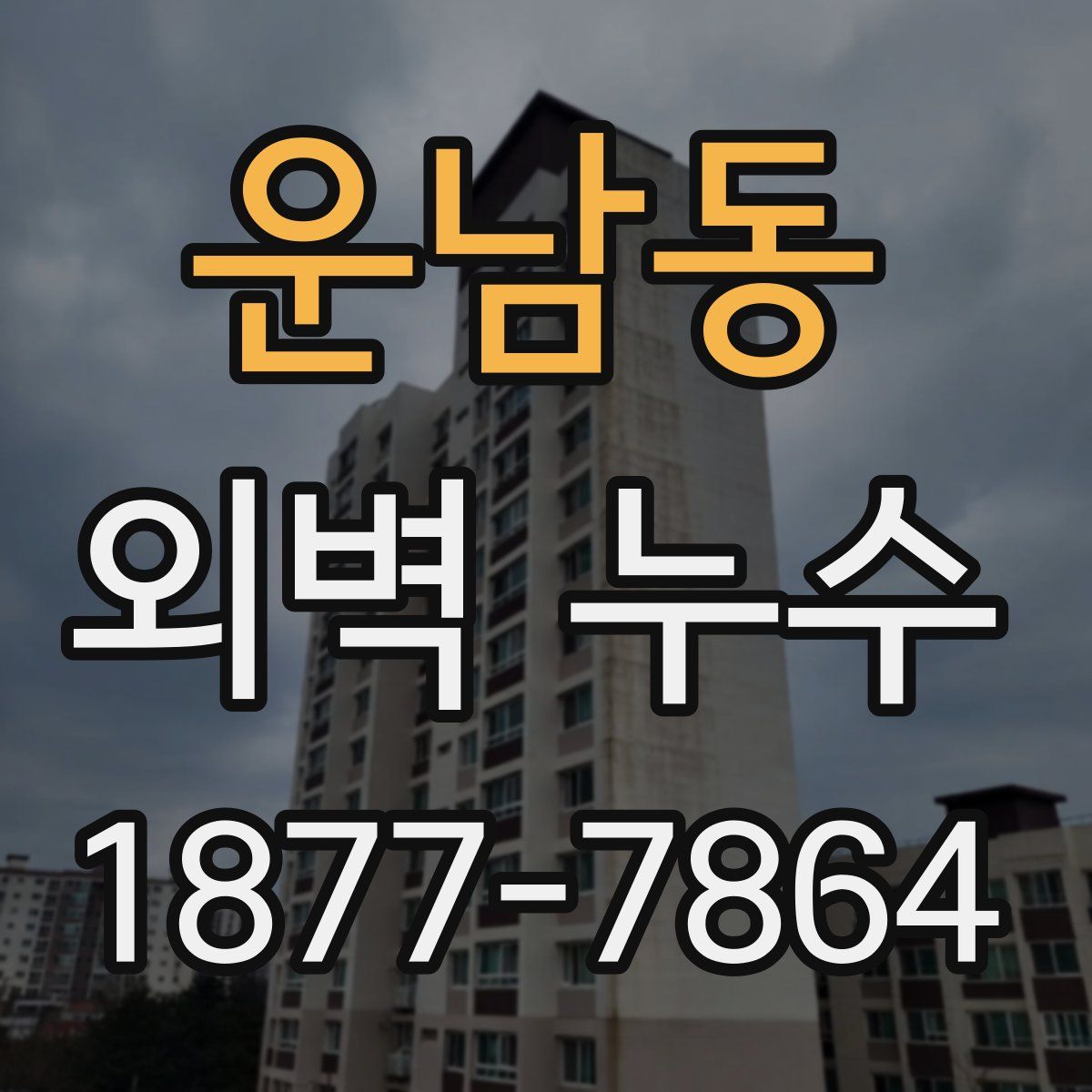 운남동 외벽 누수