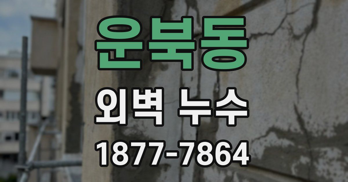 운북동 외벽 누수