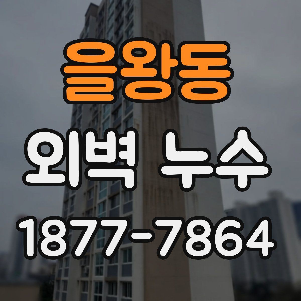 을왕동 외벽 누수 확인 후 바로 할 일