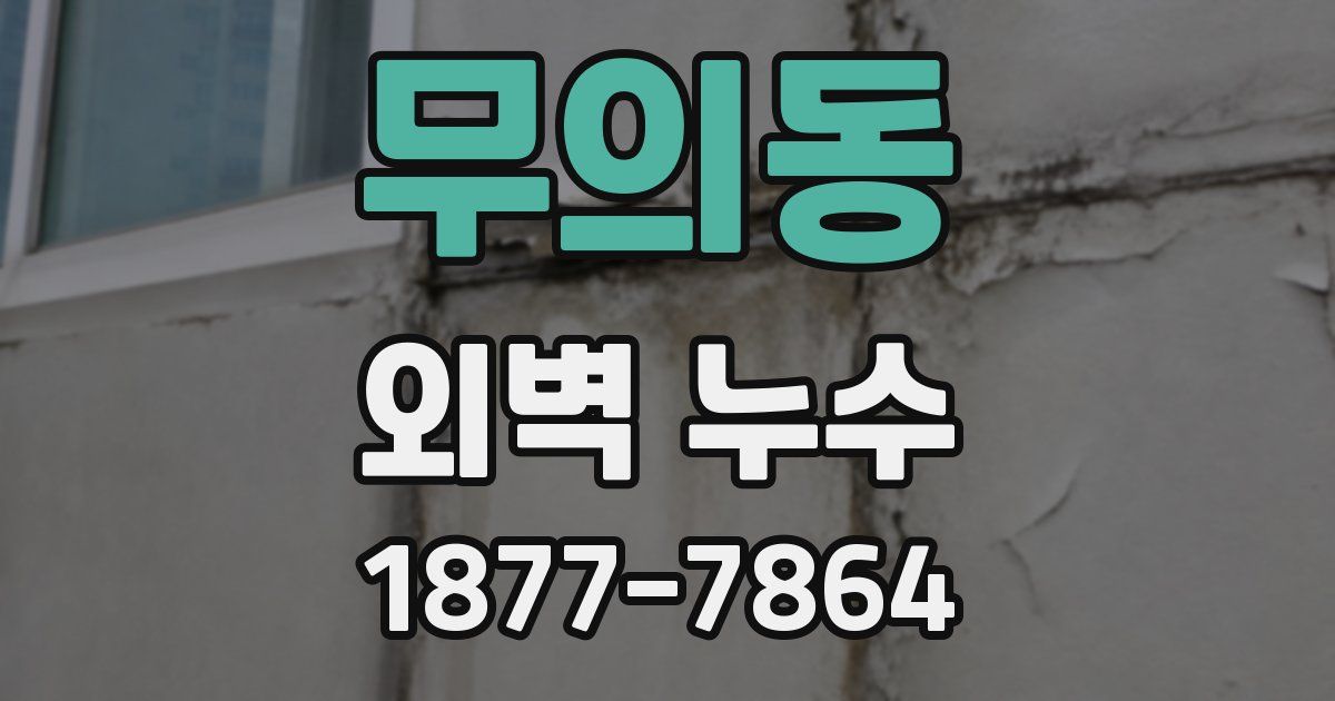 무의동 외벽 누수