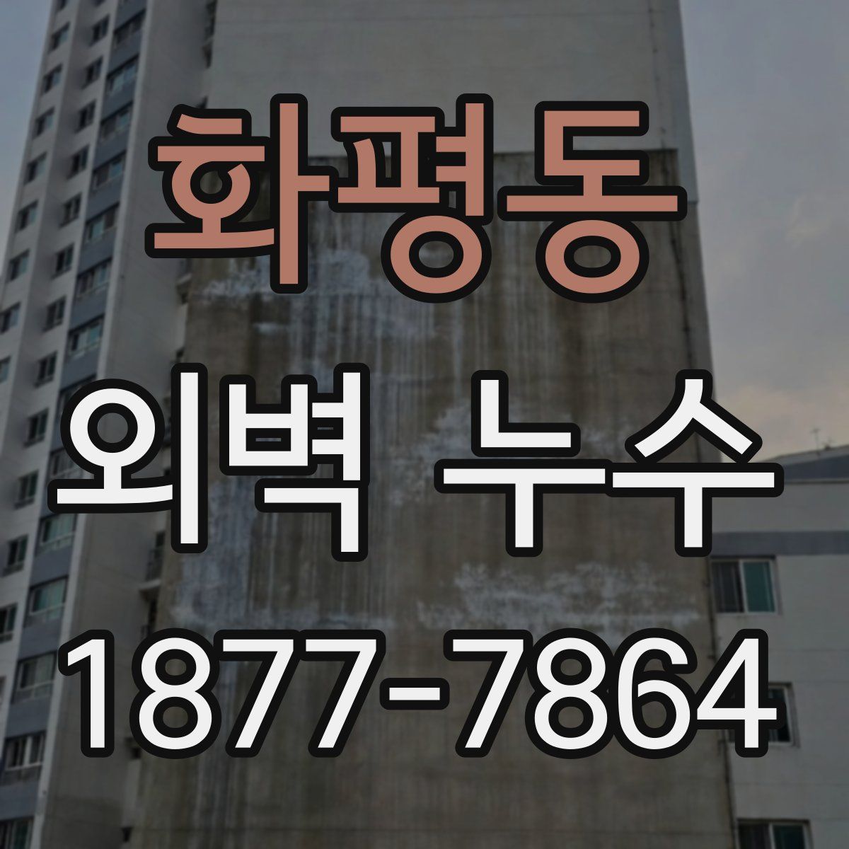 화평동 외벽 누수