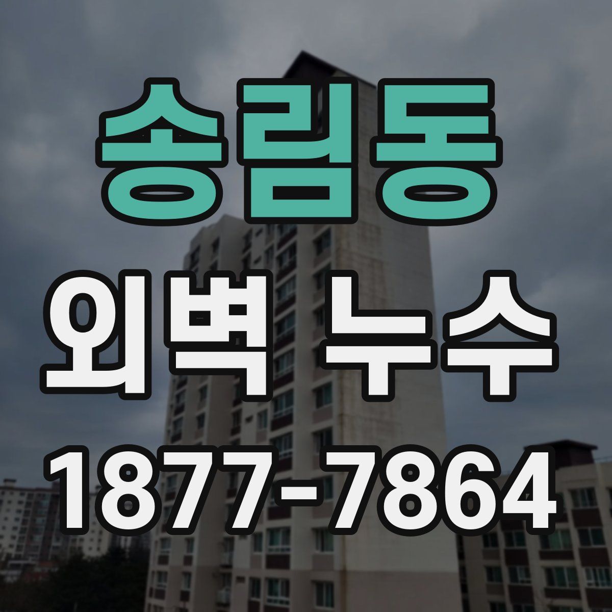송림동 외벽 누수