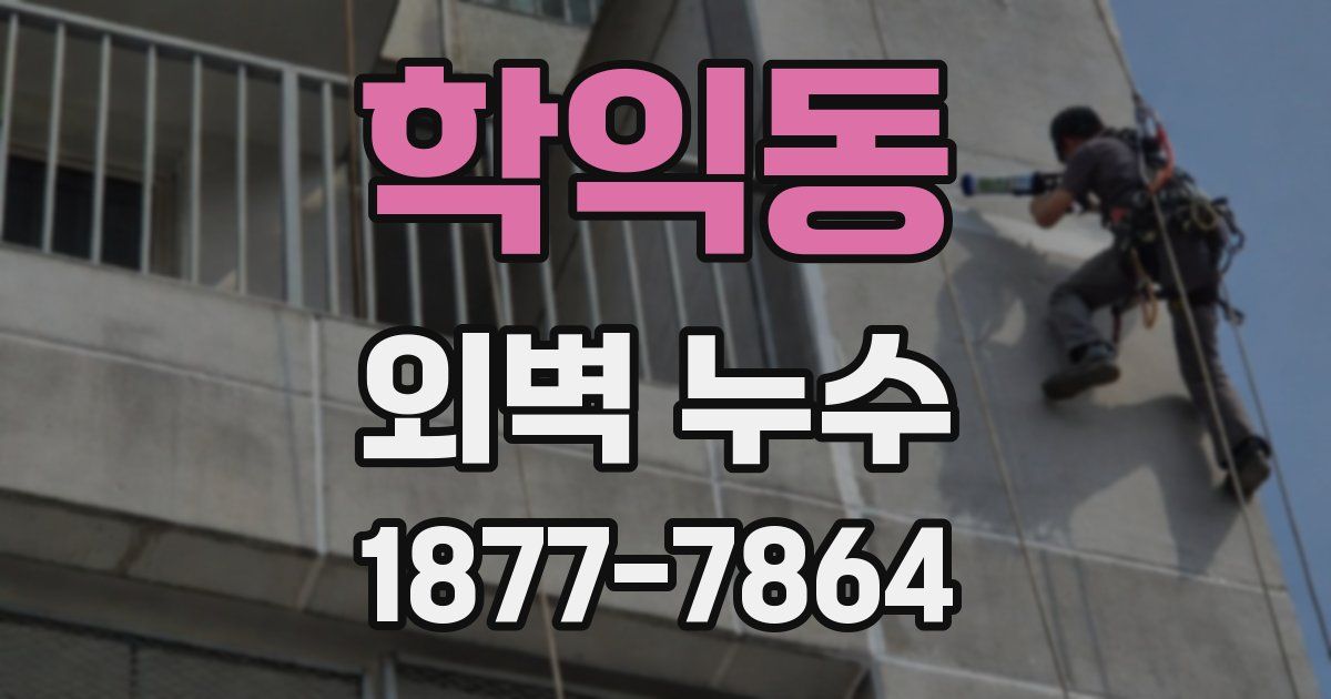 학익동 외벽 누수