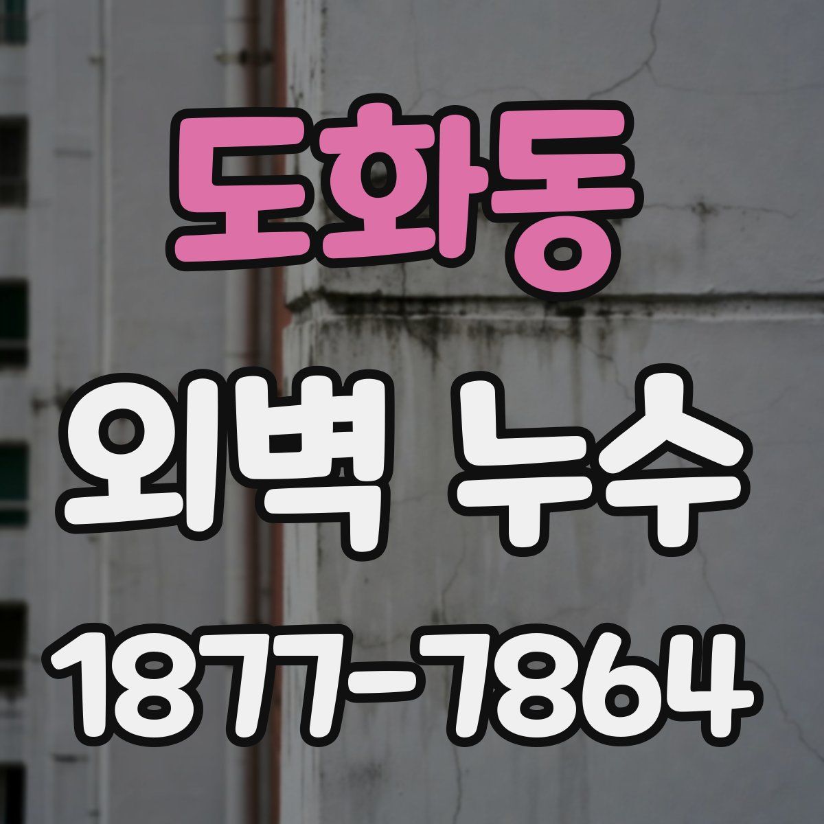 도화동 외벽 누수