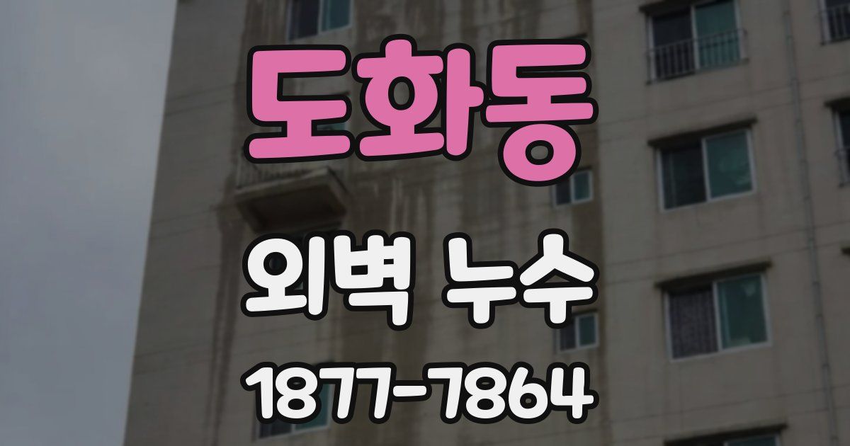 도화동 외벽 누수