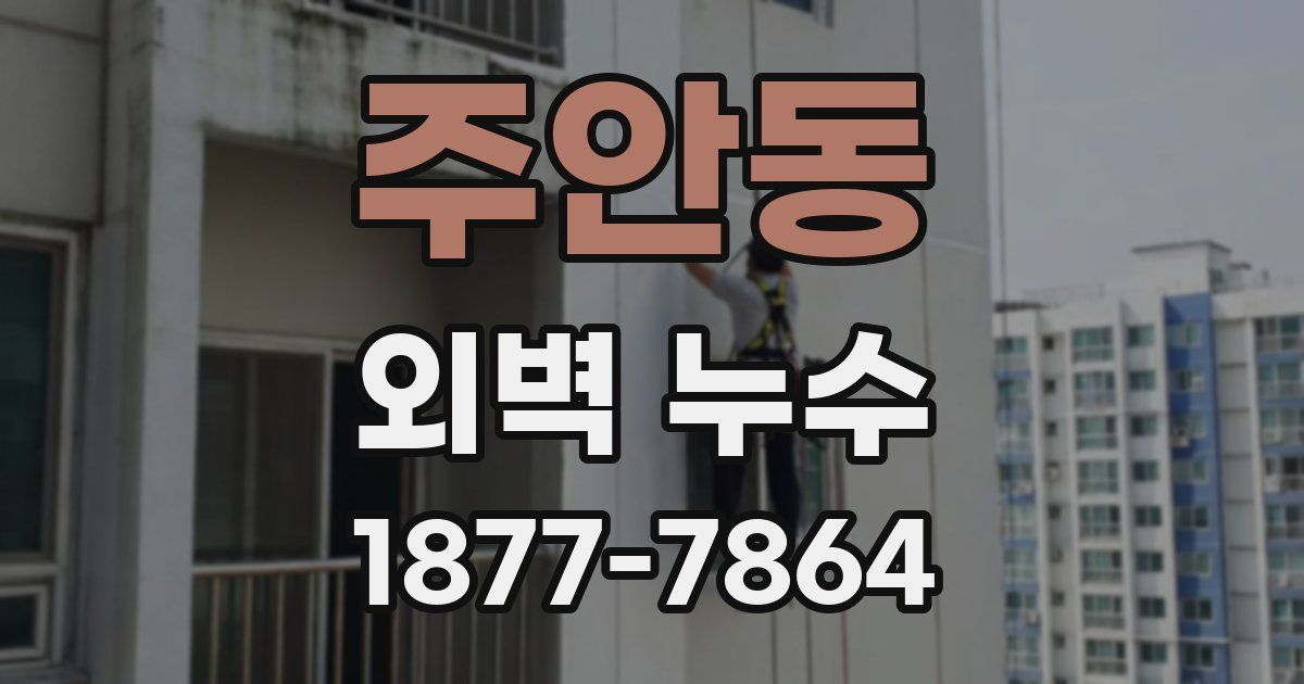 주안동 외벽 누수