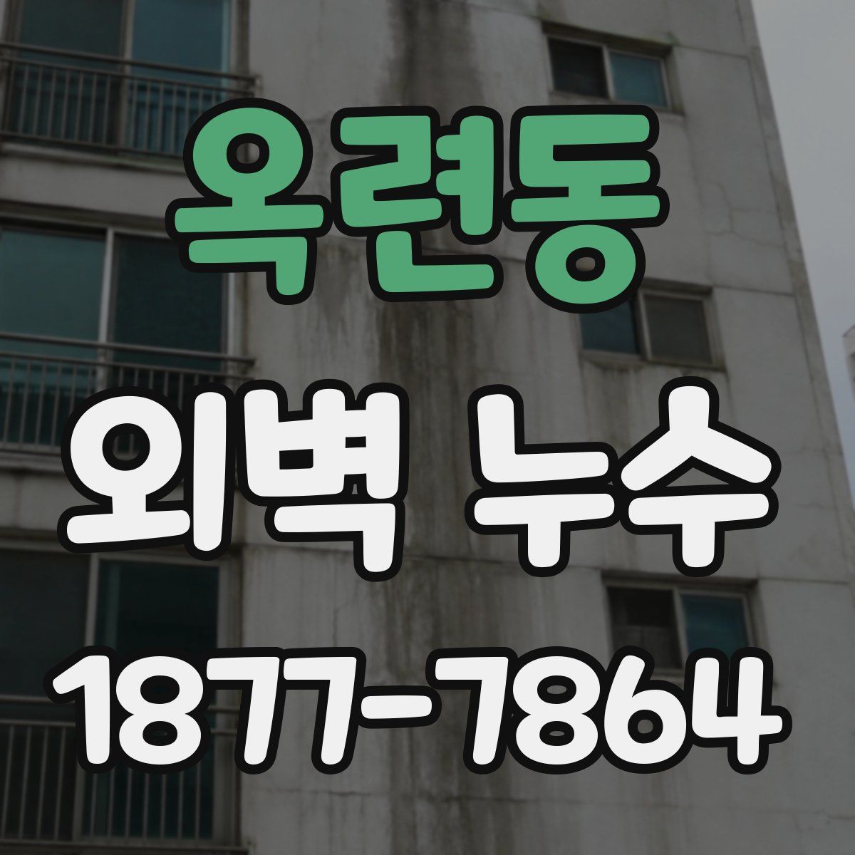 옥련동 외벽 누수