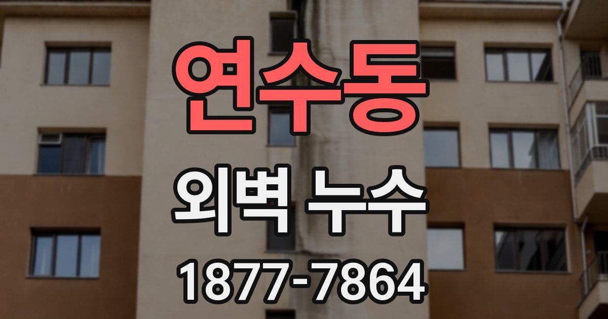 연수동 외벽 누수