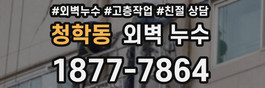 청학동 외벽 누수