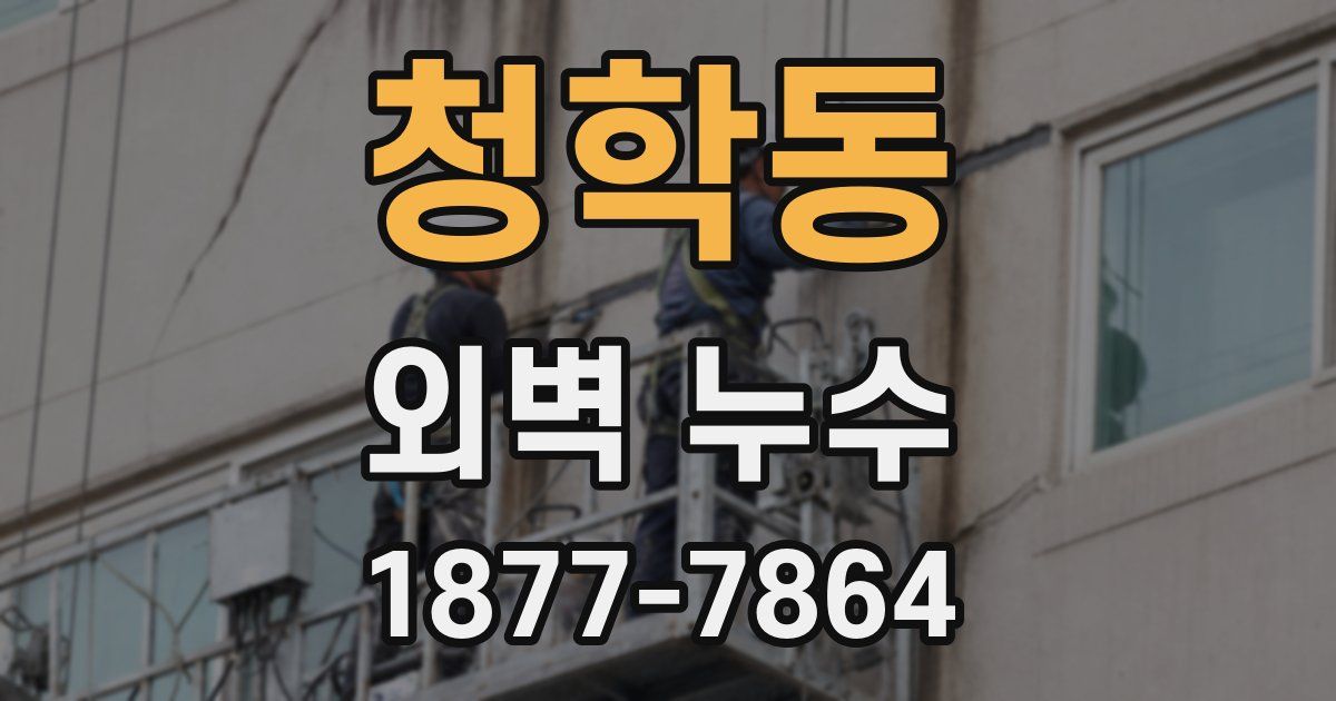 청학동 외벽 누수