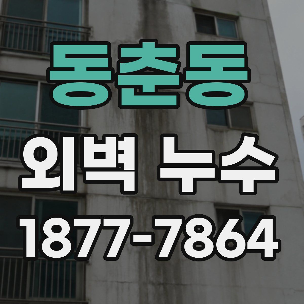 동춘동 외벽 누수
