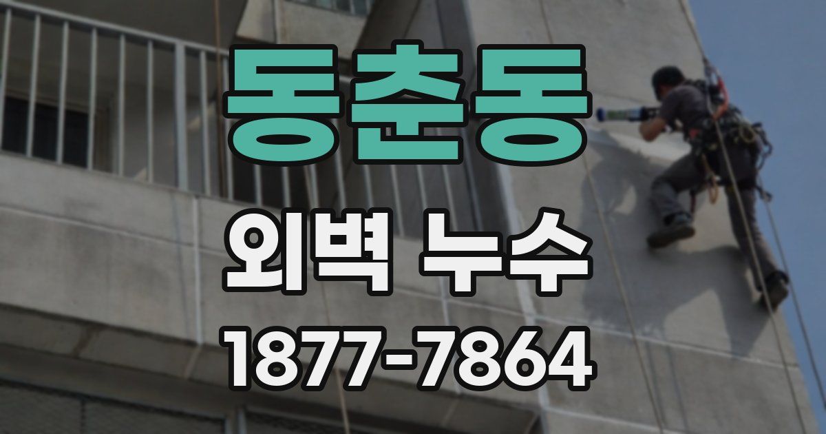 동춘동 외벽 누수