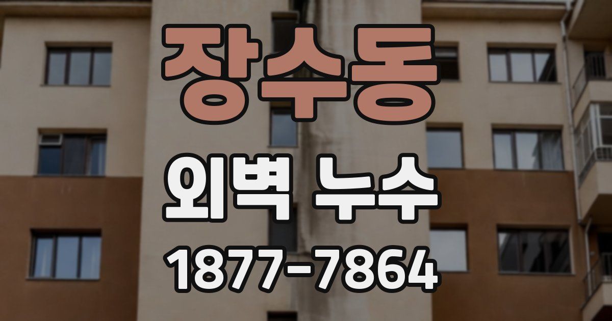 장수동 외벽 누수